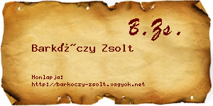 Barkóczy Zsolt névjegykártya